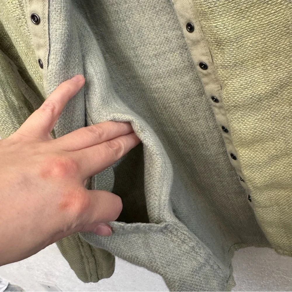 FLAX Linen Snap Front Jacket Size Medium